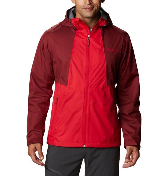Columbia Inner Limits II Rain Jacket Red For Men's NZ84610 New Zealand
